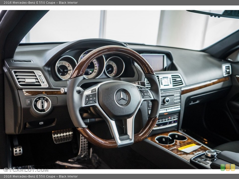 Black Interior Dashboard for the 2016 Mercedes-Benz E 550 Coupe #111015076