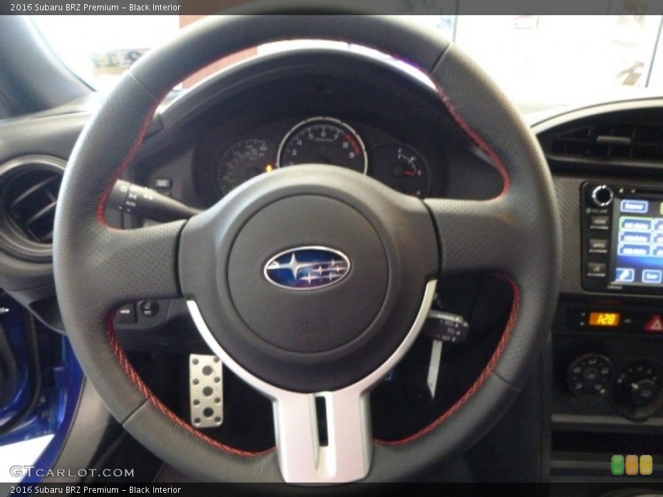 Black Interior Steering Wheel for the 2016 Subaru BRZ Premium #111015991