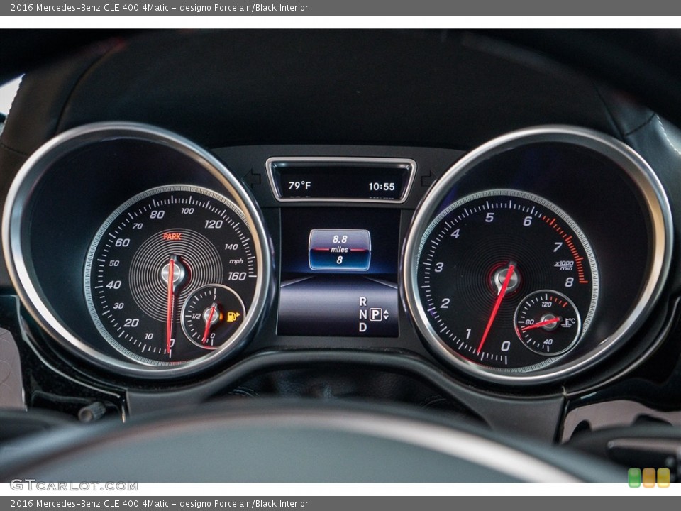 designo Porcelain/Black Interior Gauges for the 2016 Mercedes-Benz GLE 400 4Matic #111016411