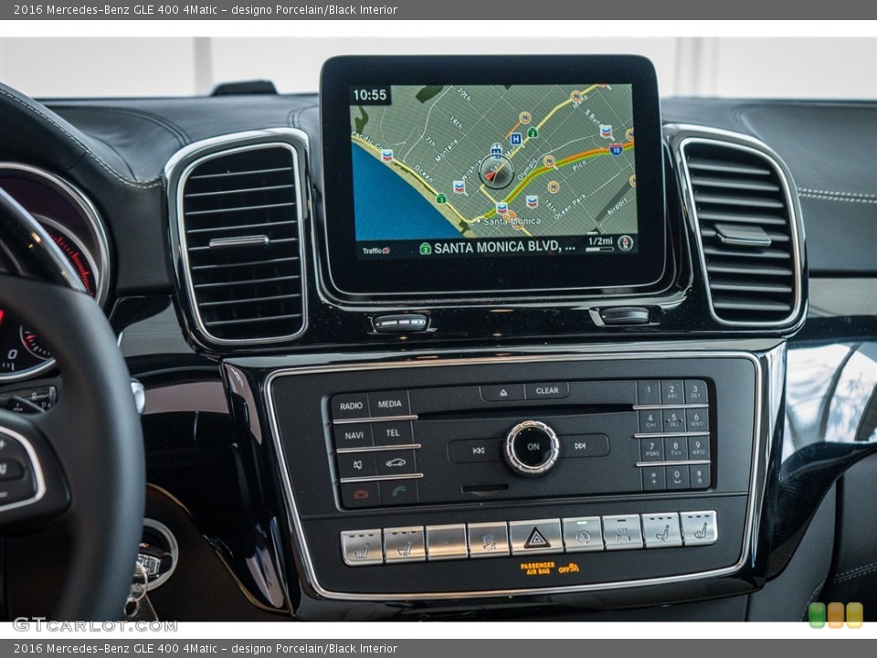 designo Porcelain/Black Interior Navigation for the 2016 Mercedes-Benz GLE 400 4Matic #111016438