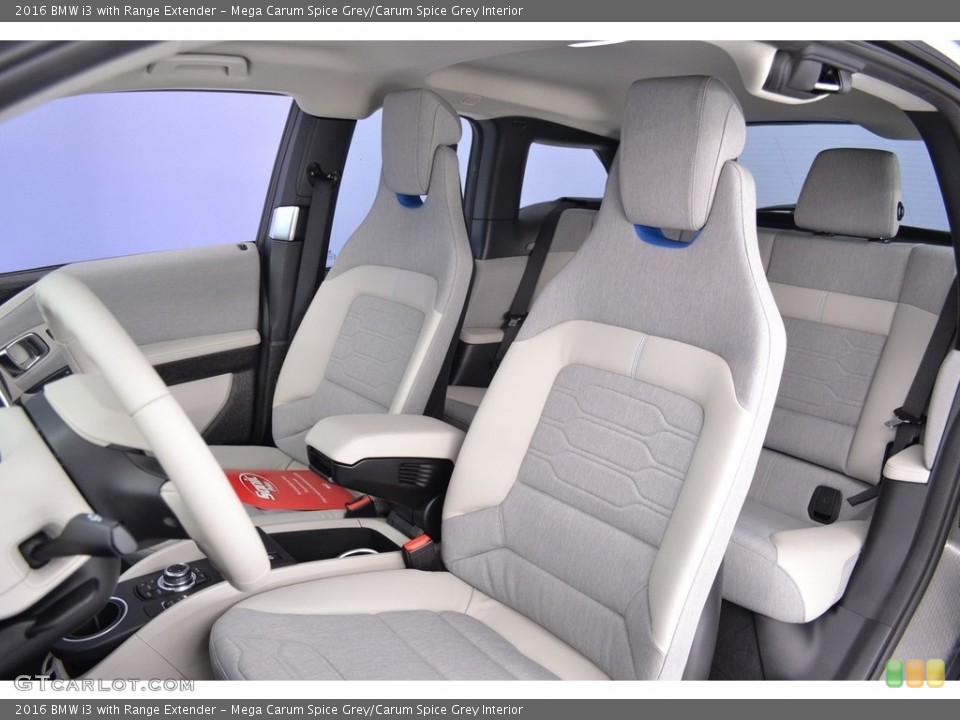 Mega Carum Spice Grey/Carum Spice Grey Interior Photo for the 2016 BMW i3 with Range Extender #111035682