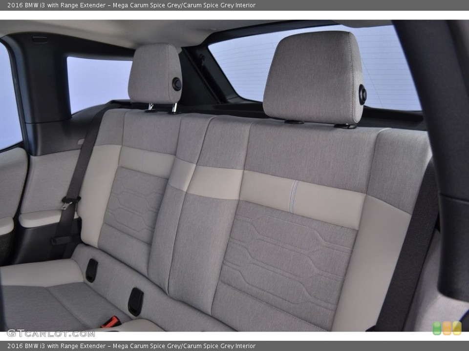Mega Carum Spice Grey/Carum Spice Grey Interior Rear Seat for the 2016 BMW i3 with Range Extender #111035702