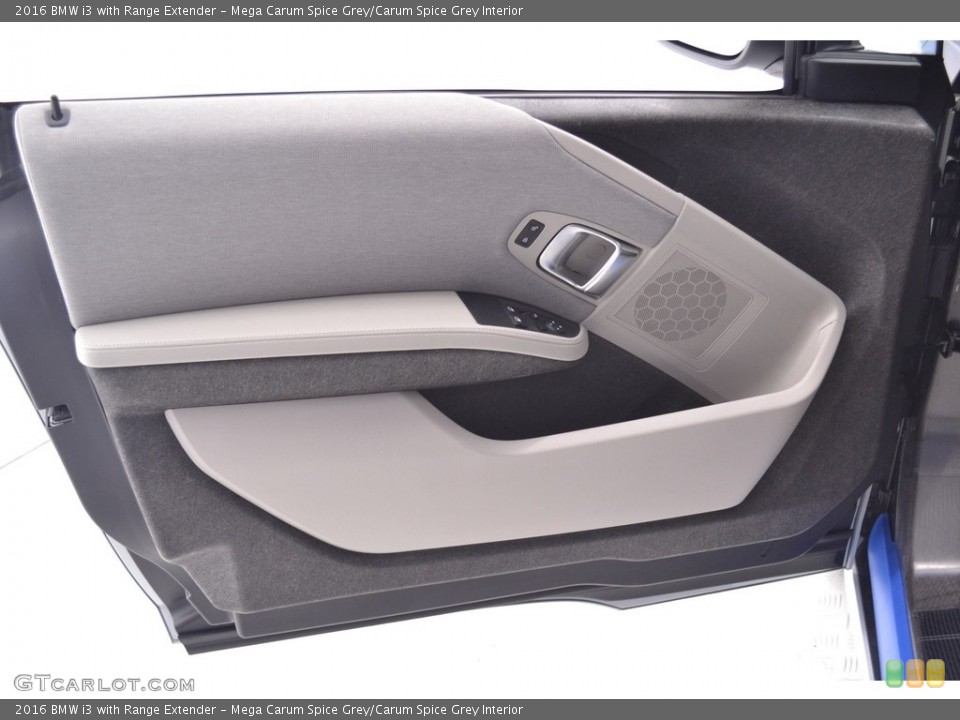Mega Carum Spice Grey/Carum Spice Grey Interior Door Panel for the 2016 BMW i3 with Range Extender #111035747
