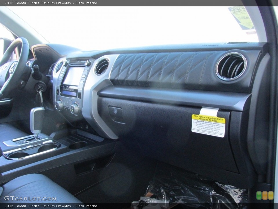Black Interior Dashboard for the 2016 Toyota Tundra Platinum CrewMax #111044840