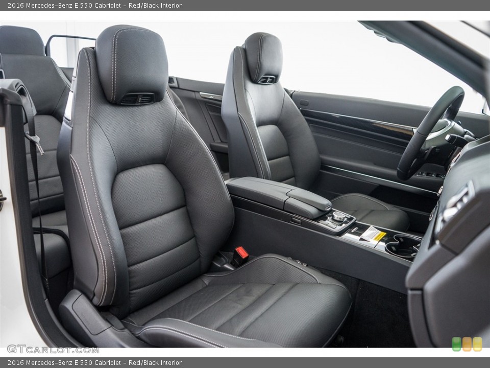 Red/Black Interior Front Seat for the 2016 Mercedes-Benz E 550 Cabriolet #111067298