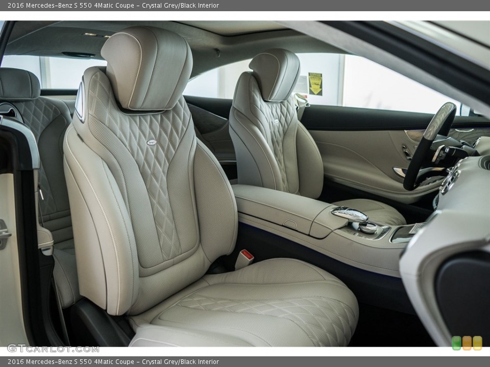 Crystal Grey/Black 2016 Mercedes-Benz S Interiors