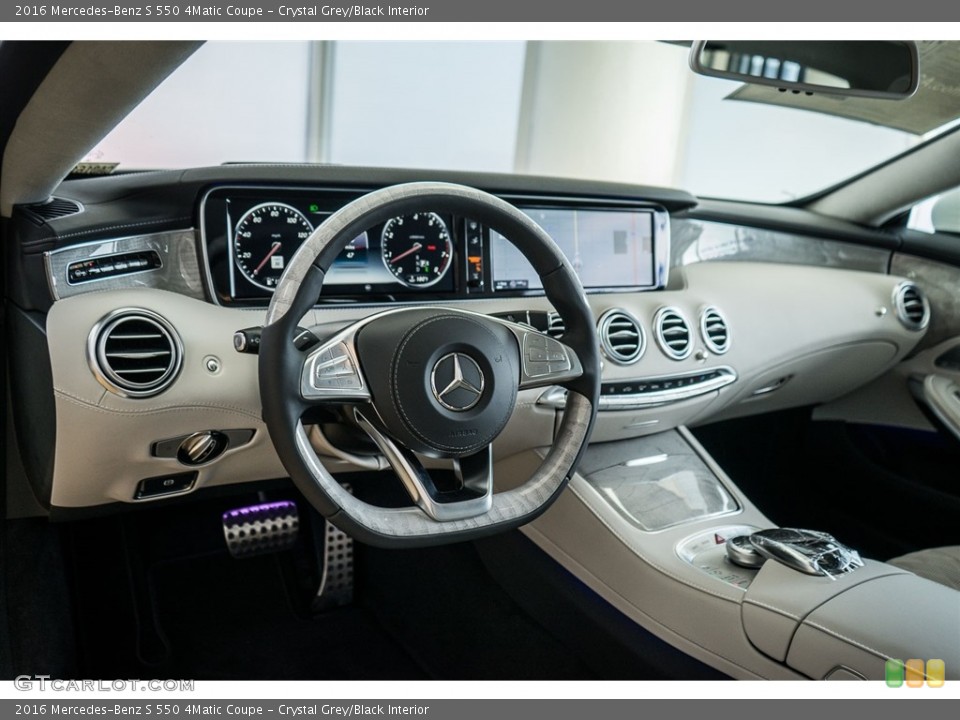 Crystal Grey/Black Interior Dashboard for the 2016 Mercedes-Benz S 550 4Matic Coupe #111069764