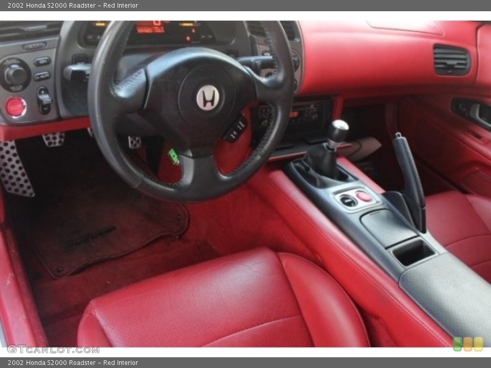 Red 2002 Honda S2000 Interiors