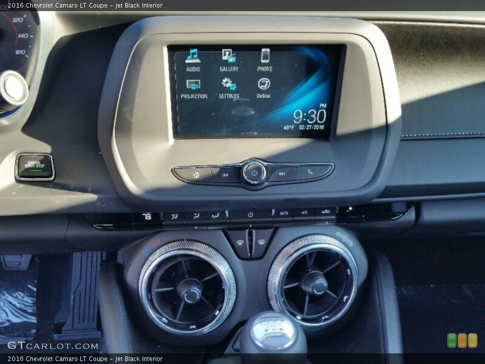 Jet Black Interior Controls for the 2016 Chevrolet Camaro LT Coupe #111107564