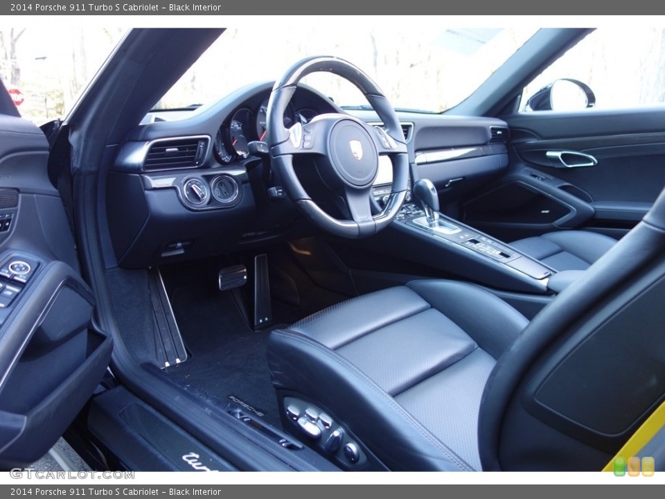 Black Interior Photo for the 2014 Porsche 911 Turbo S Cabriolet #111110471