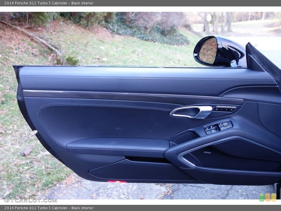 Black Interior Door Panel for the 2014 Porsche 911 Turbo S Cabriolet #111110498
