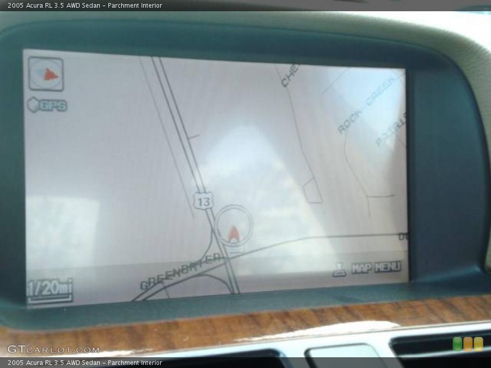 Parchment Interior Navigation for the 2005 Acura RL 3.5 AWD Sedan #11111124