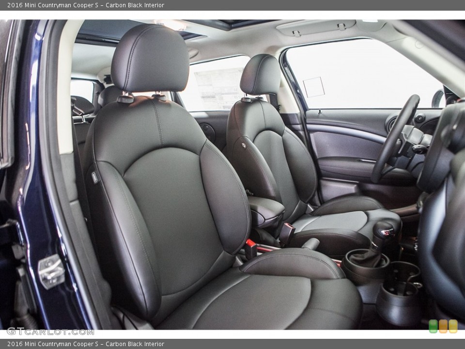 Carbon Black Interior Front Seat for the 2016 Mini Countryman Cooper S #111117305