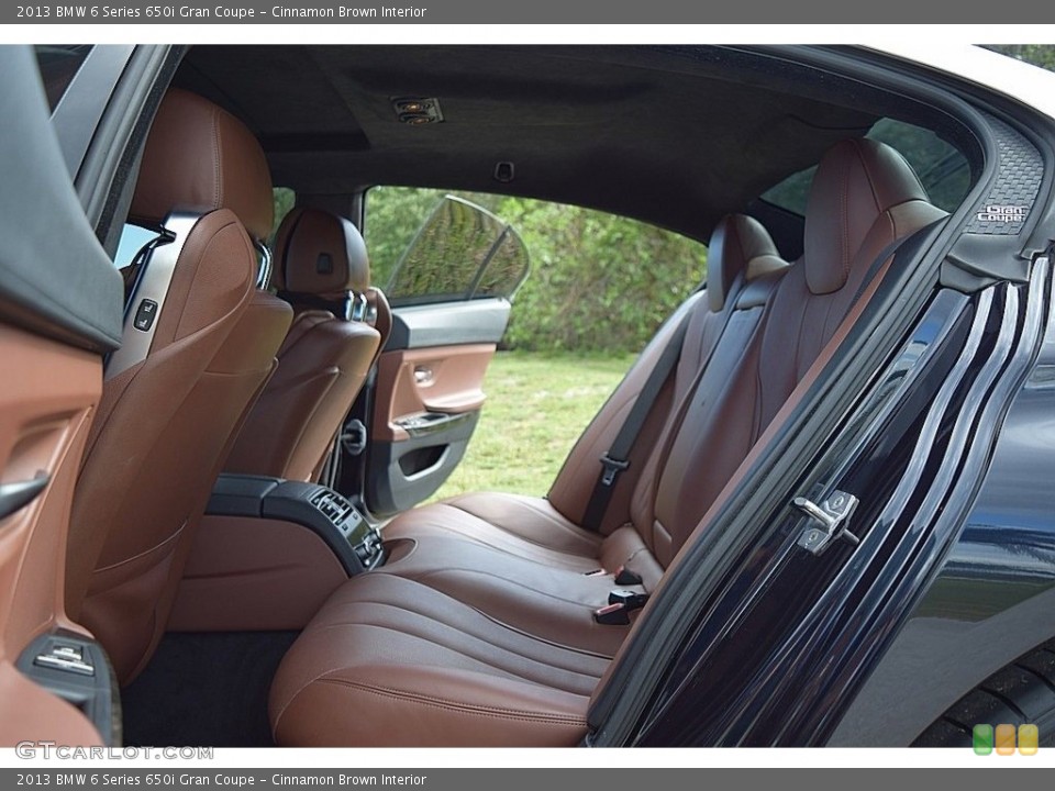 Cinnamon Brown Interior Rear Seat for the 2013 BMW 6 Series 650i Gran Coupe #111135104