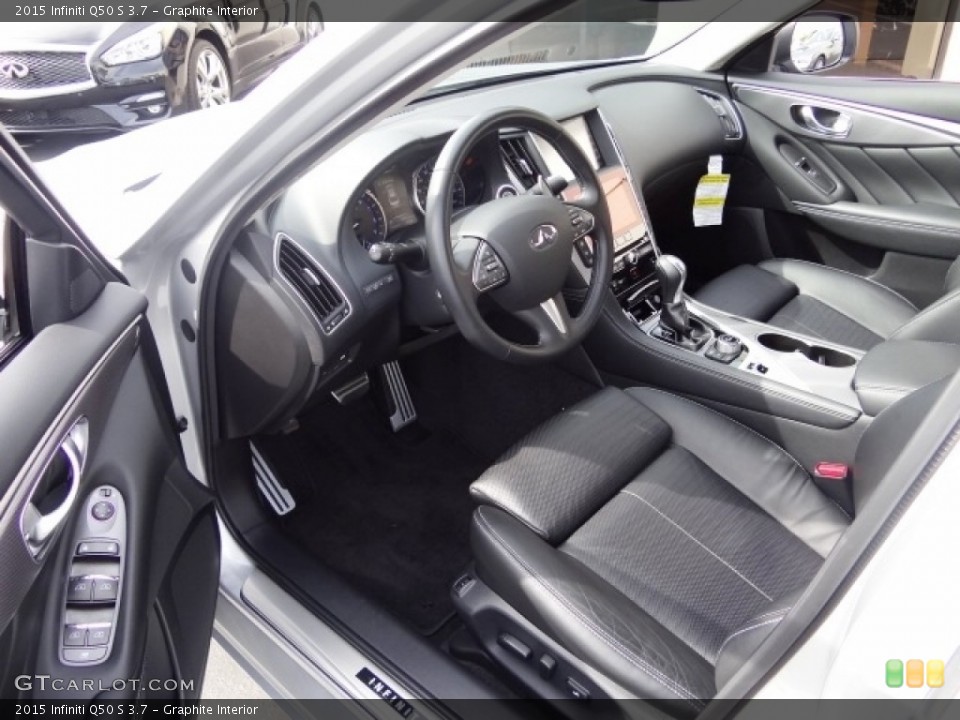 Graphite 2015 Infiniti Q50 Interiors