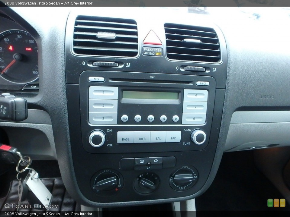 Art Grey Interior Controls for the 2008 Volkswagen Jetta S Sedan #111138271
