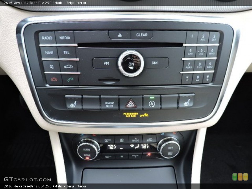 Beige Interior Controls for the 2016 Mercedes-Benz CLA 250 4Matic #111162016