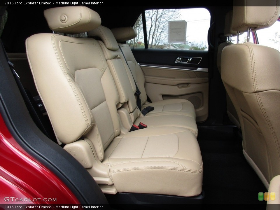 Medium Light Camel Interior Rear Seat for the 2016 Ford Explorer Limited #111162838
