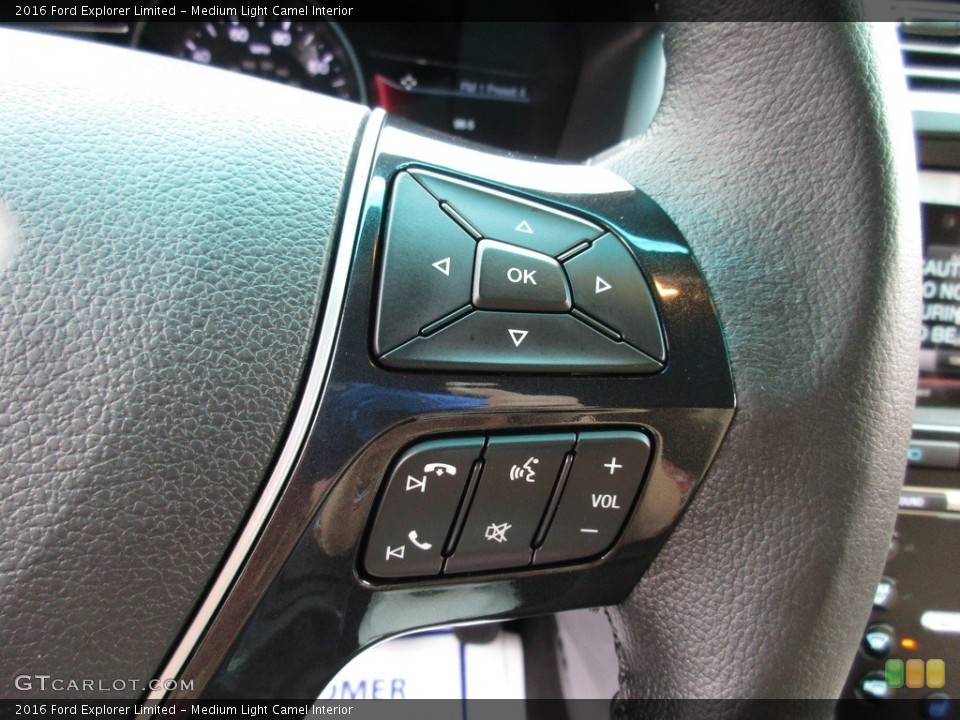 Medium Light Camel Interior Controls for the 2016 Ford Explorer Limited #111163117