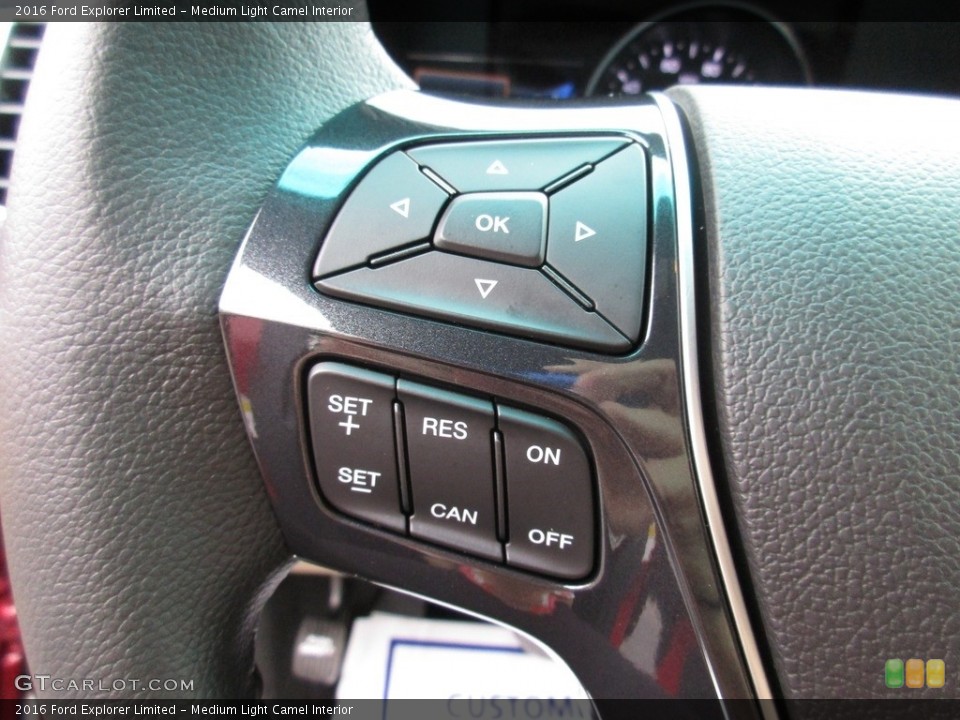 Medium Light Camel Interior Controls for the 2016 Ford Explorer Limited #111163141