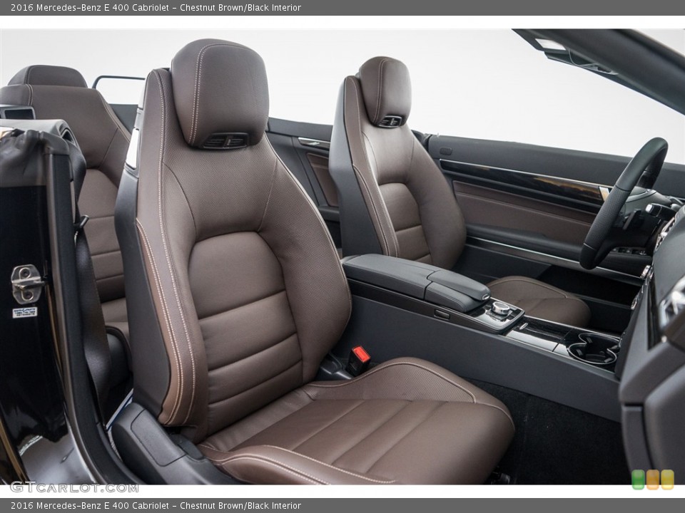 Chestnut Brown/Black Interior Photo for the 2016 Mercedes-Benz E 400 Cabriolet #111169276