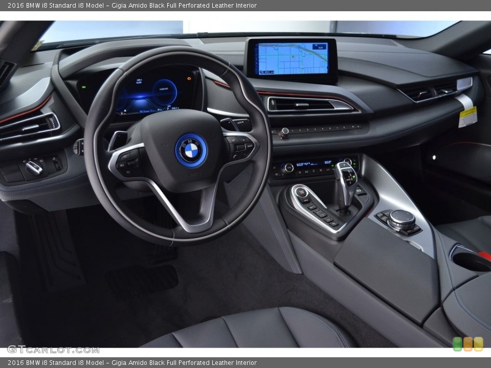 Gigia Amido Black Full Perforated Leather Interior Photo for the 2016 BMW i8  #111173245