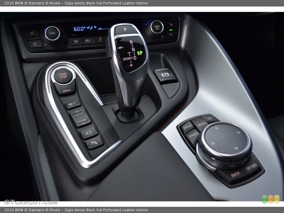 Gigia Amido Black Full Perforated Leather Interior Controls for the 2016 BMW i8  #111173389
