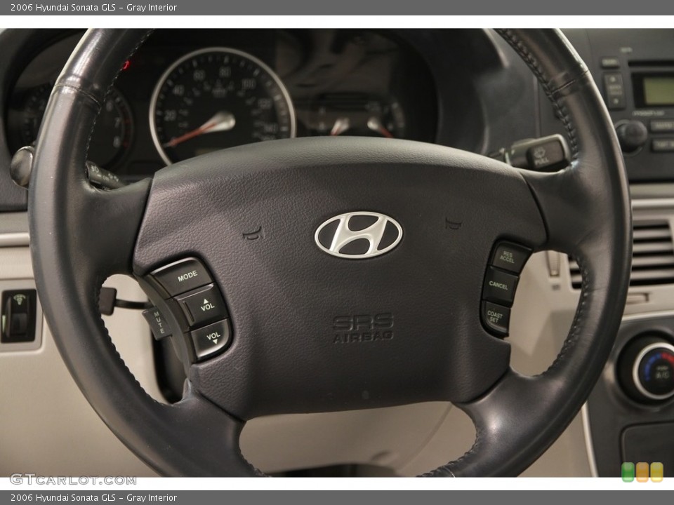 Gray Interior Steering Wheel for the 2006 Hyundai Sonata GLS #111177586