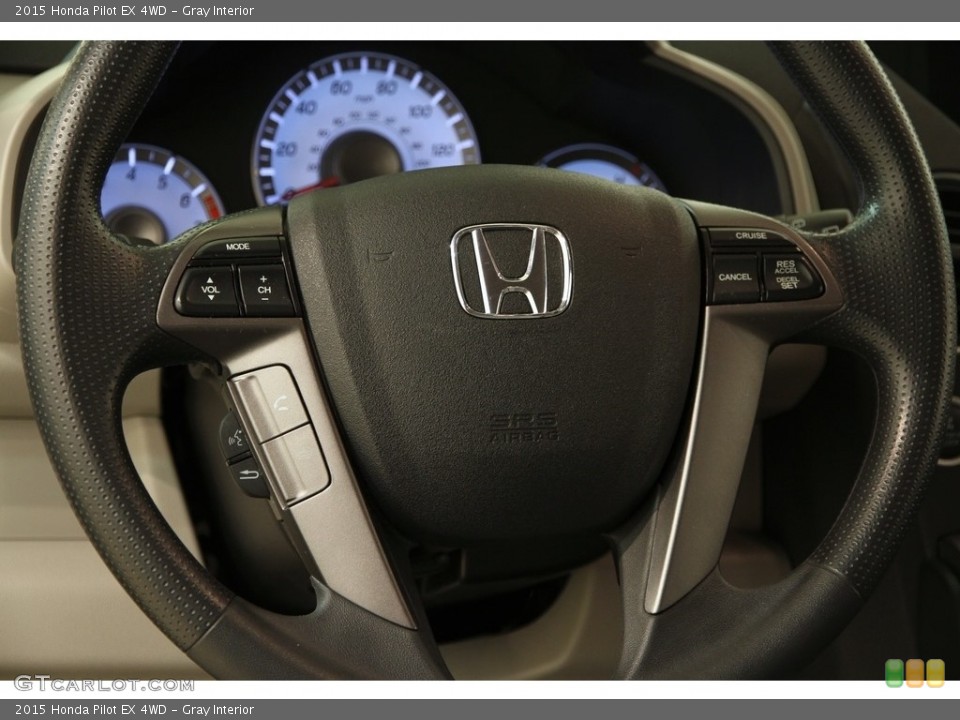 Gray Interior Steering Wheel for the 2015 Honda Pilot EX 4WD #111178561