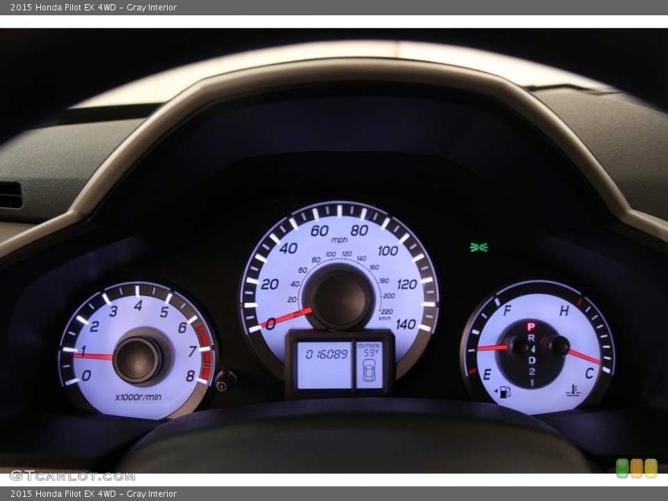Gray Interior Gauges for the 2015 Honda Pilot EX 4WD #111178573