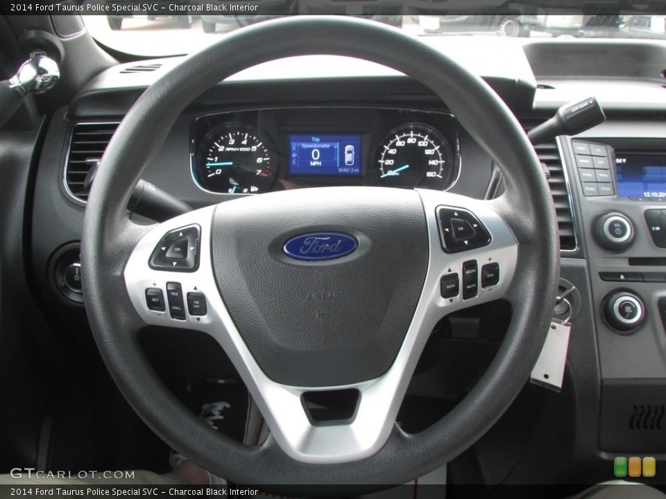 Charcoal Black Interior Steering Wheel for the 2014 Ford Taurus Police Special SVC #111180931
