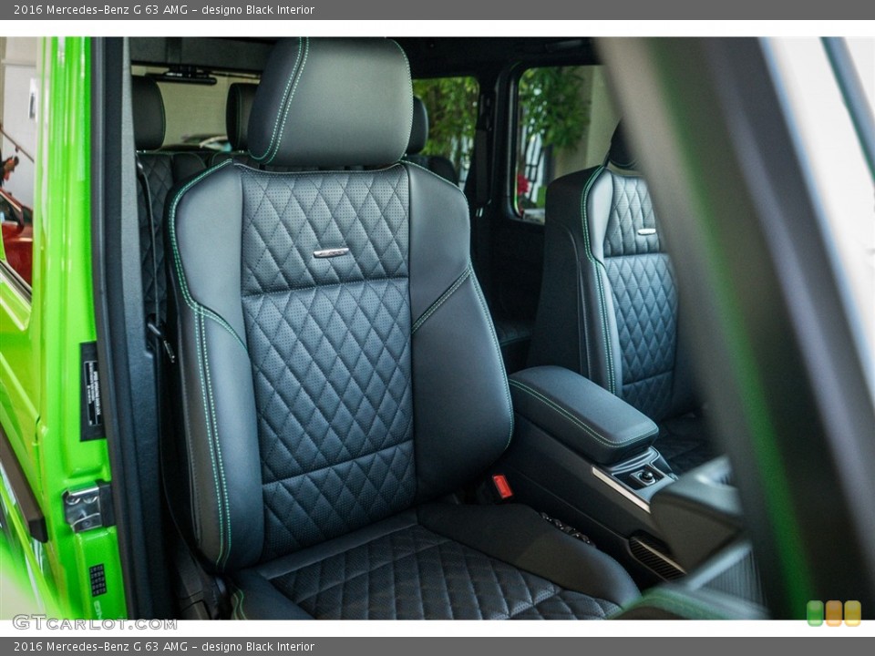 designo Black Interior Front Seat for the 2016 Mercedes-Benz G 63 AMG #111186704