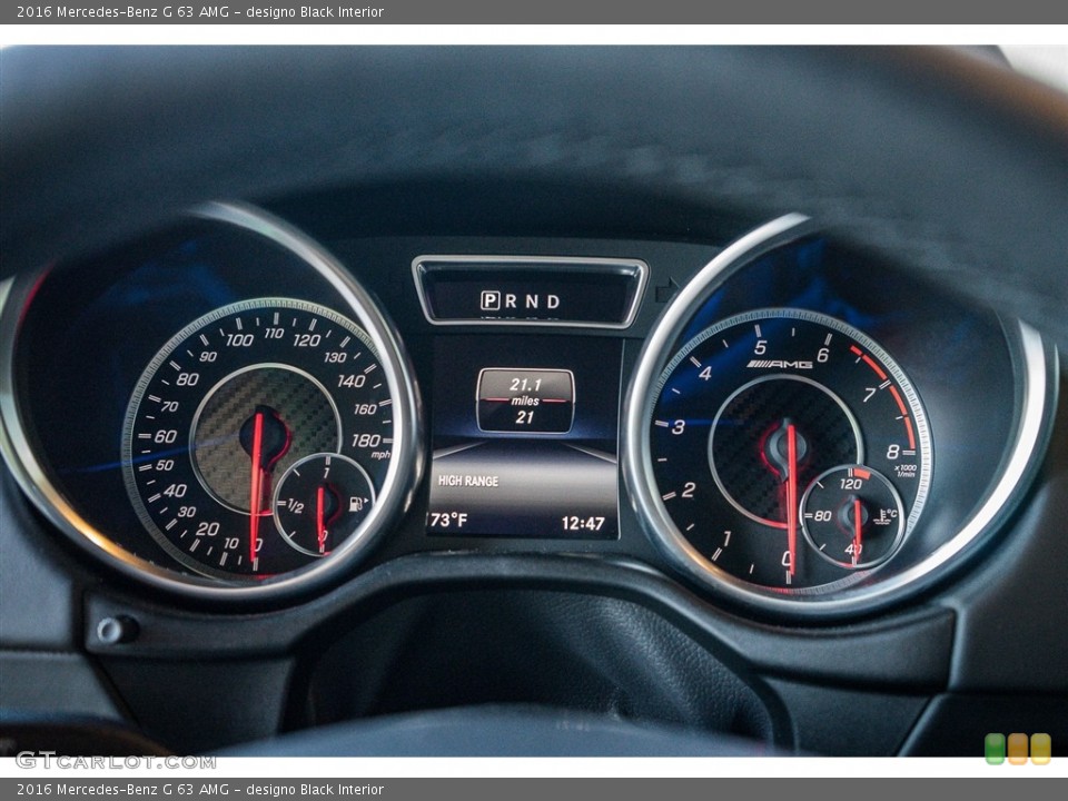 designo Black Interior Gauges for the 2016 Mercedes-Benz G 63 AMG #111186863