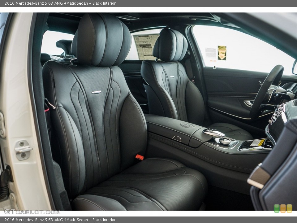 Black Interior Front Seat for the 2016 Mercedes-Benz S 63 AMG 4Matic Sedan #111187718