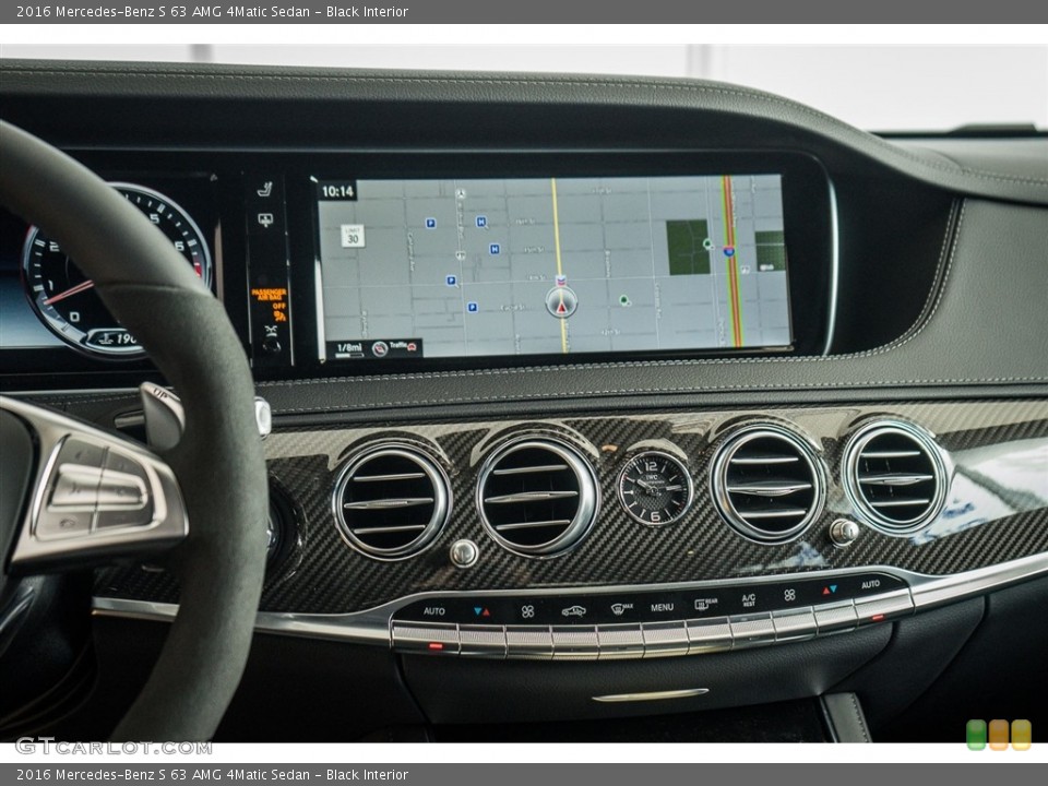 Black Interior Navigation for the 2016 Mercedes-Benz S 63 AMG 4Matic Sedan #111187874
