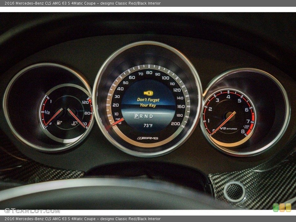 designo Classic Red/Black Interior Gauges for the 2016 Mercedes-Benz CLS AMG 63 S 4Matic Coupe #111188177