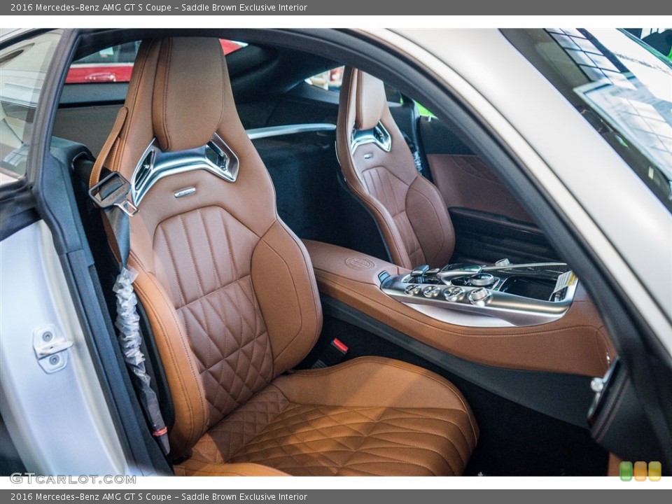 Saddle Brown Exclusive Interior Front Seat for the 2016 Mercedes-Benz AMG GT S Coupe #111189425