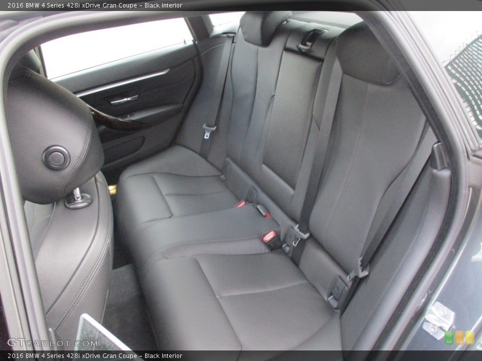 Black Interior Rear Seat for the 2016 BMW 4 Series 428i xDrive Gran Coupe #111190850