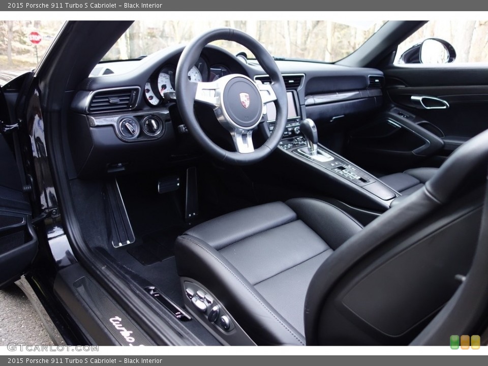 Black Interior Prime Interior for the 2015 Porsche 911 Turbo S Cabriolet #111194840