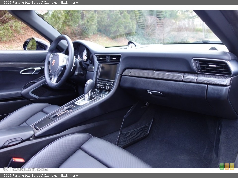 Black Interior Dashboard for the 2015 Porsche 911 Turbo S Cabriolet #111194951
