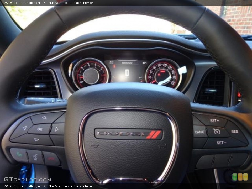 Black Interior Steering Wheel for the 2016 Dodge Challenger R/T Plus Scat Pack #111219686