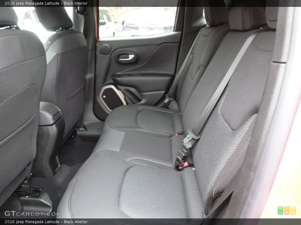 Black Interior Rear Seat for the 2016 Jeep Renegade Latitude #111219752