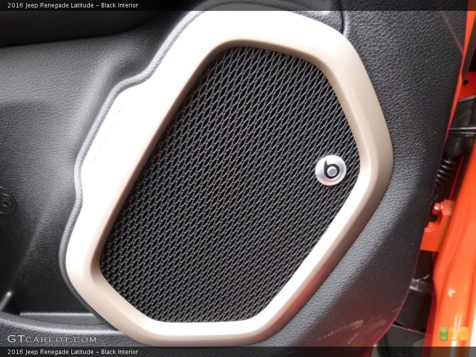 Black Interior Audio System for the 2016 Jeep Renegade Latitude #111219851