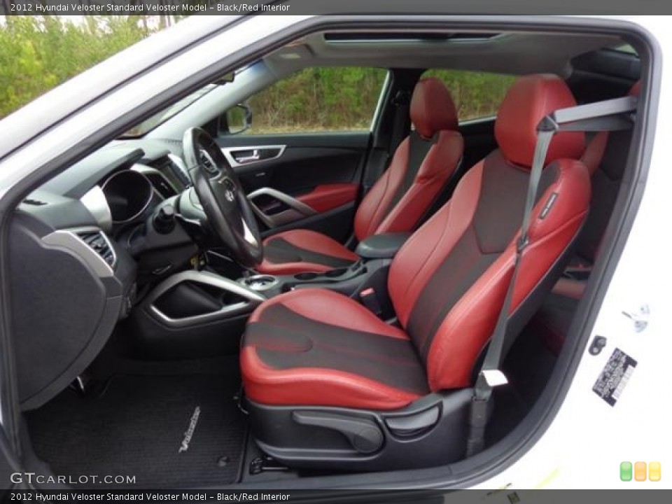 Black/Red Interior Photo for the 2012 Hyundai Veloster  #111220235
