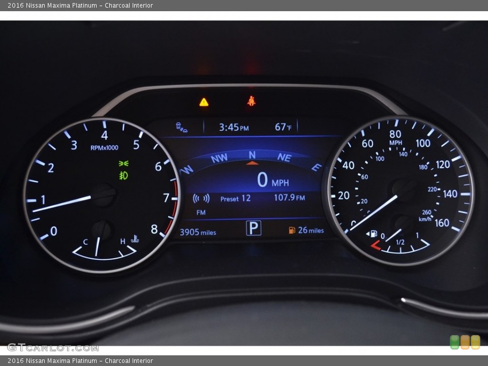 Charcoal Interior Gauges for the 2016 Nissan Maxima Platinum #111226967