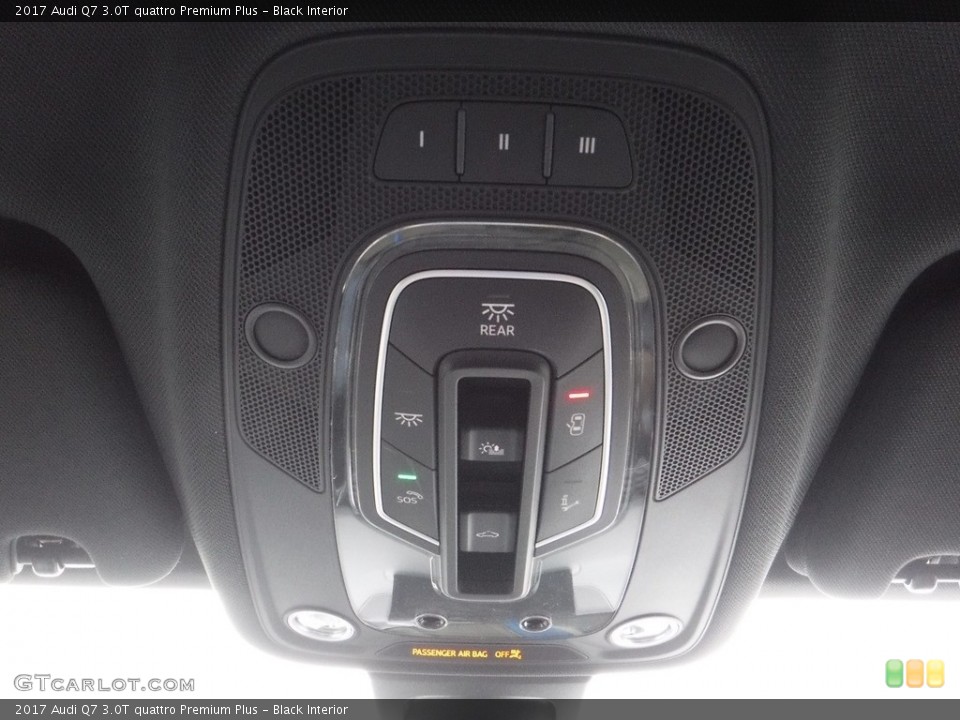 Black Interior Controls for the 2017 Audi Q7 3.0T quattro Premium Plus #111227981