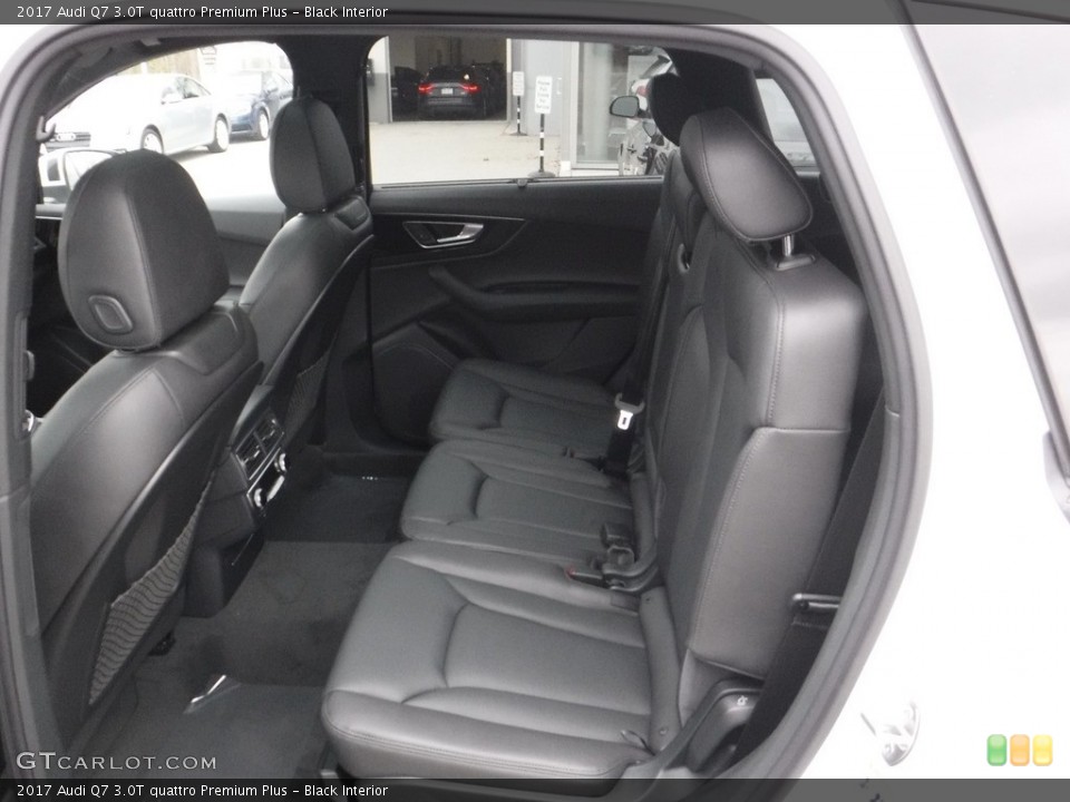 Black Interior Rear Seat for the 2017 Audi Q7 3.0T quattro Premium Plus #111228080