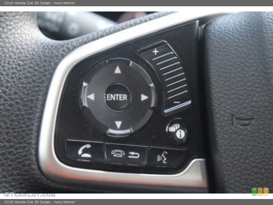 Ivory Interior Controls for the 2016 Honda Civic EX Sedan #111228392