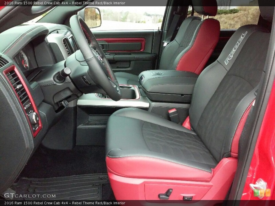 Rebel Theme Red/Black Interior Photo for the 2016 Ram 1500 Rebel Crew Cab 4x4 #111231113