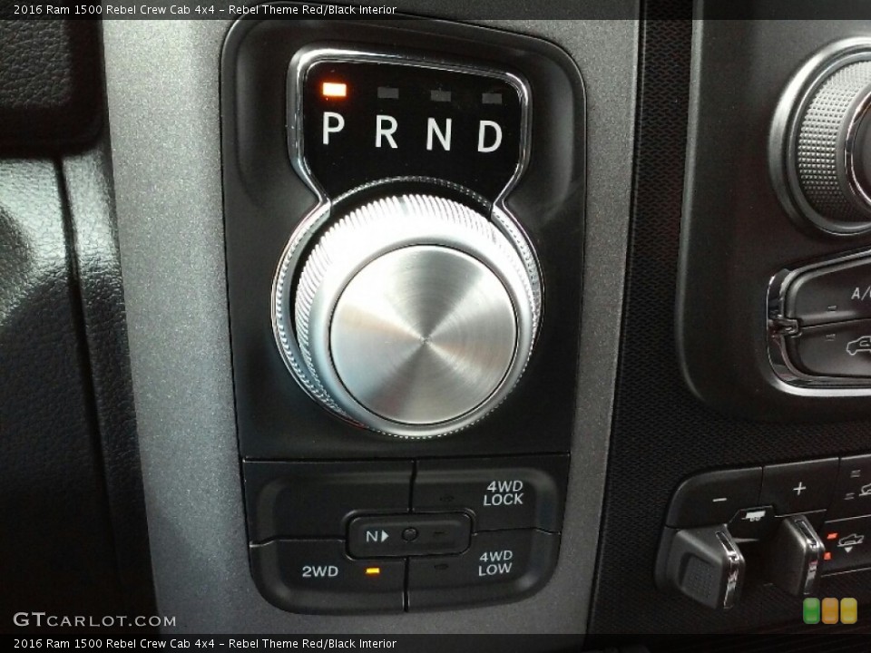 Rebel Theme Red/Black Interior Transmission for the 2016 Ram 1500 Rebel Crew Cab 4x4 #111231347